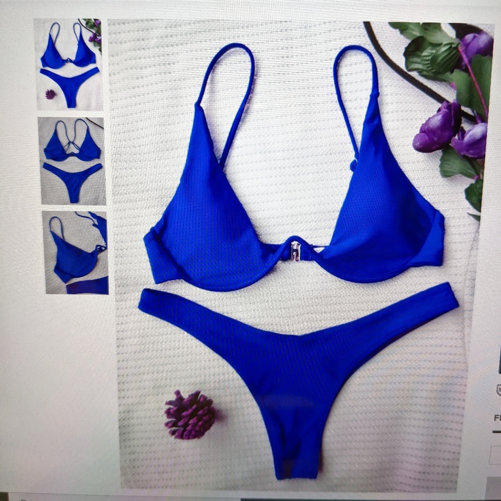 Zaful bathing suits with beach hats